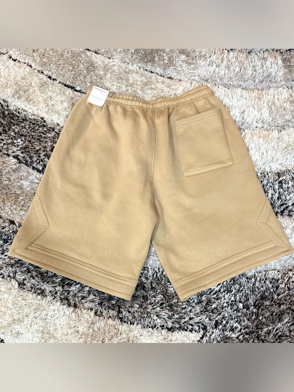 Jordan Brooklyn Fleece Tan Oversized Fit Jumpman Shorts Men’s Medium NWT